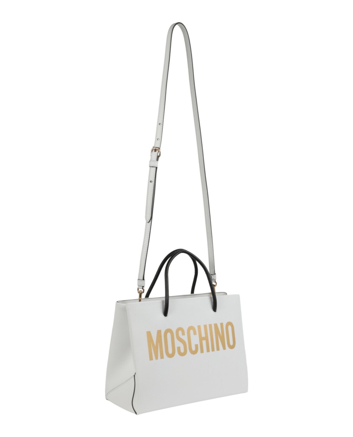 

сумка-тоут с логотипом Moschino, белый