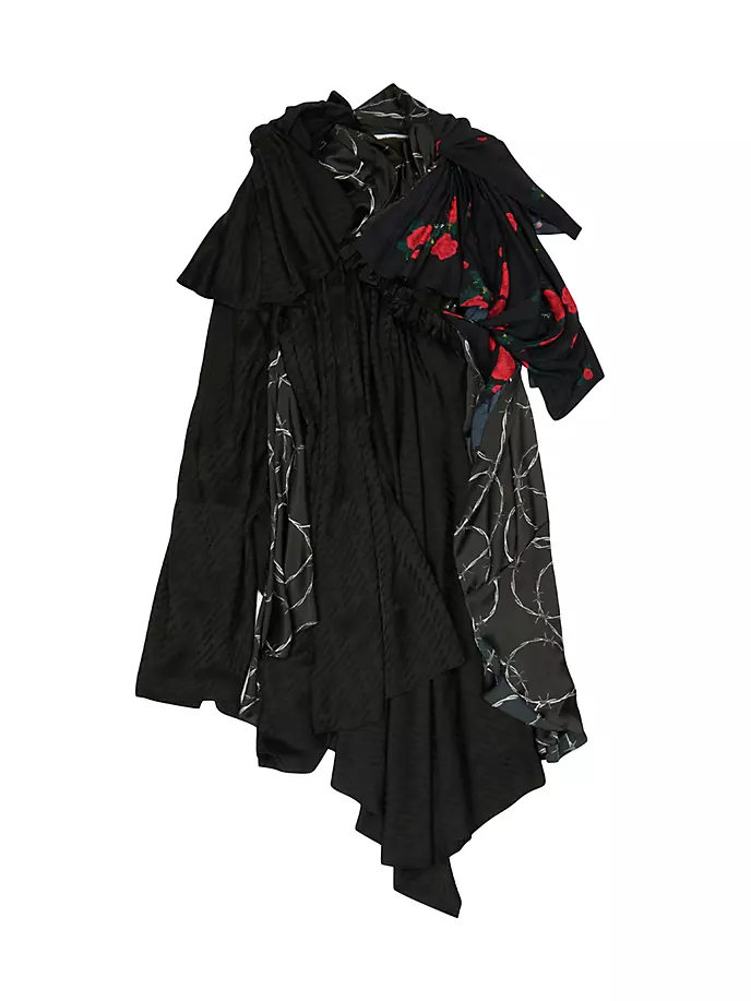

Абстрактное платье Balenciaga, черный