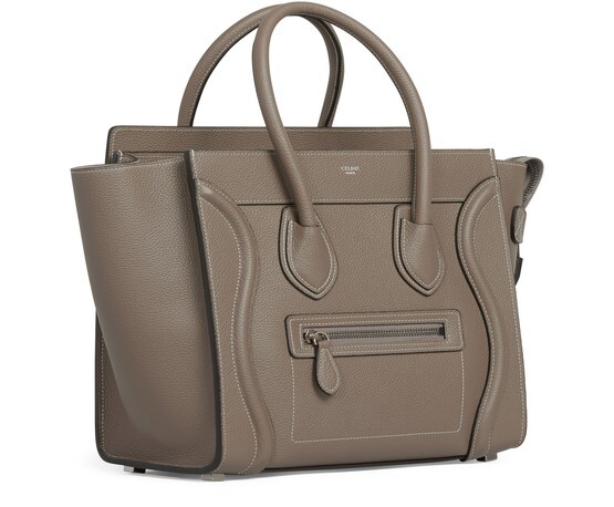 

Сумка для микробагажа из телячьей кожи с барабанной перепонкой Celine
