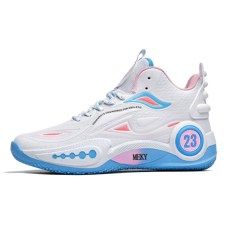 

Баскетбольные кроссовки Basketball Shoes Unisex Mid-top Meky, белый/зеленый