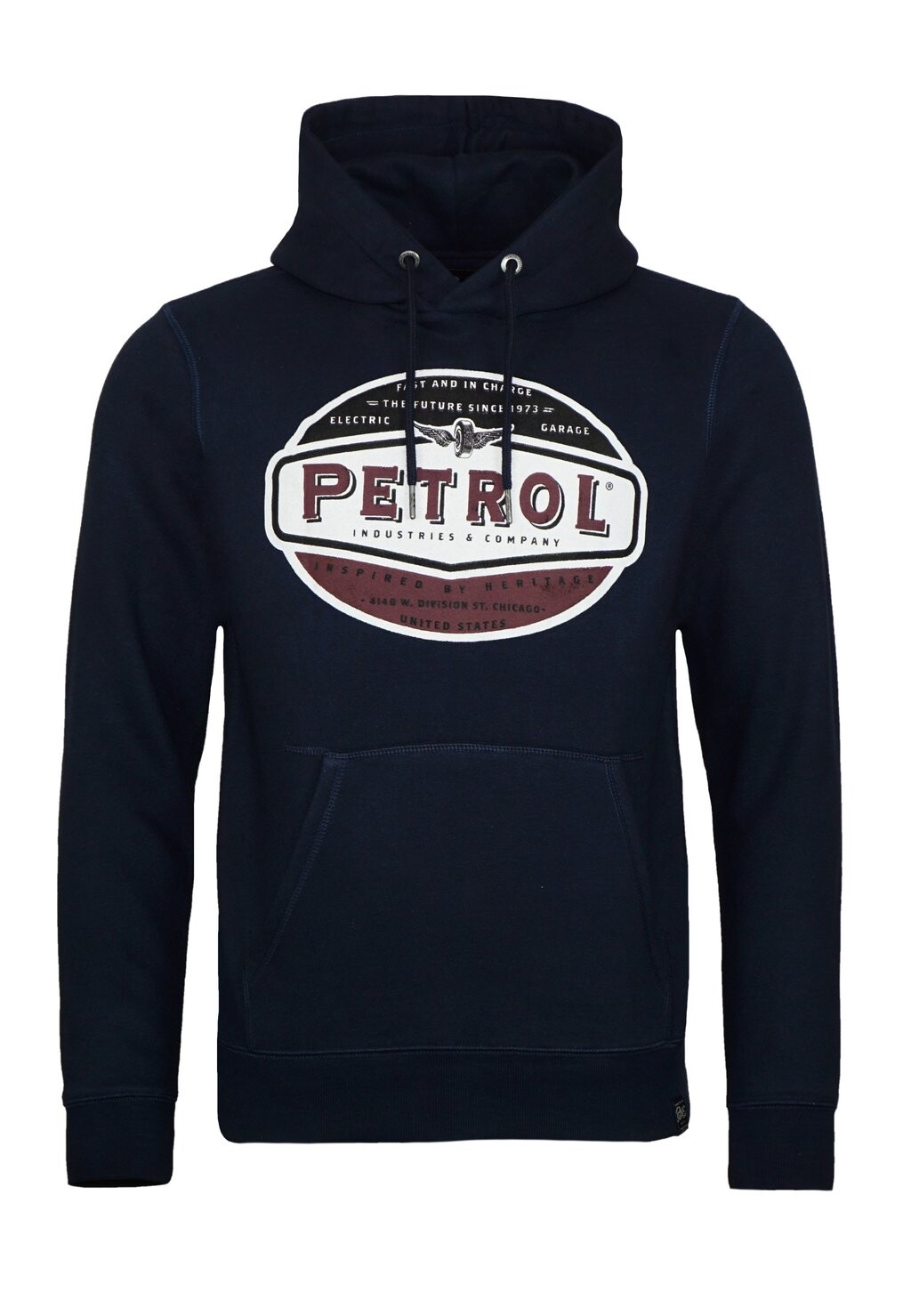 

Толстовка с капюшоном Petrol Industries, темно-синий
