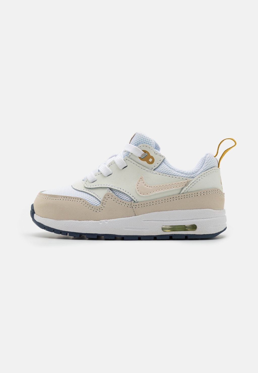 Кроссовки низкие AIR MAX 1 EASYON UNISEX Nike Sportswear, цвет white/light orewood brown/midnight navy кроссовки nike sportswear zoom air fire white aura mystic hibiscus midnight navy med brown