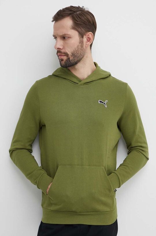 

Хлопковая толстовка Puma, зеленый