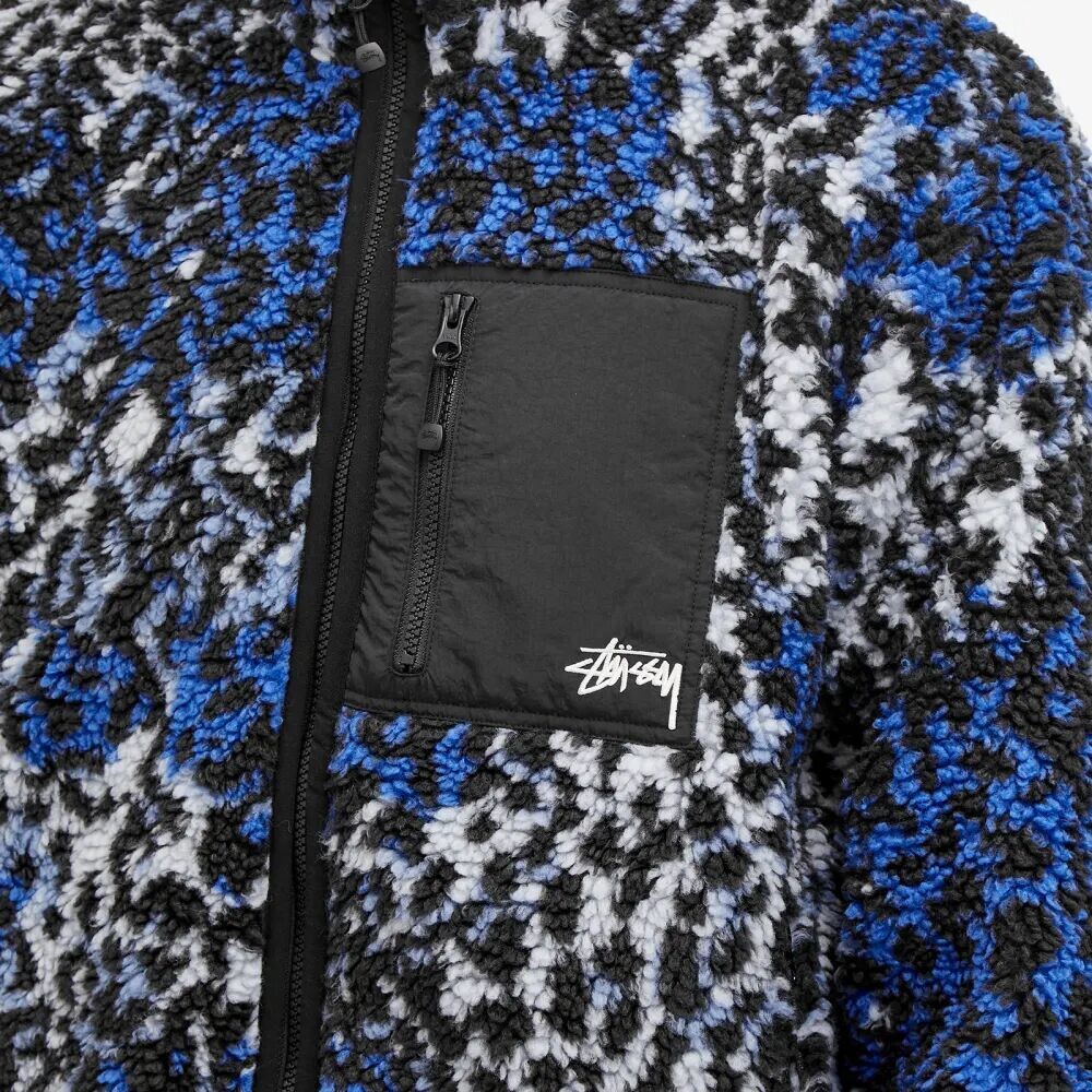 

Stussy Двусторонняя куртка из шерпы, синий