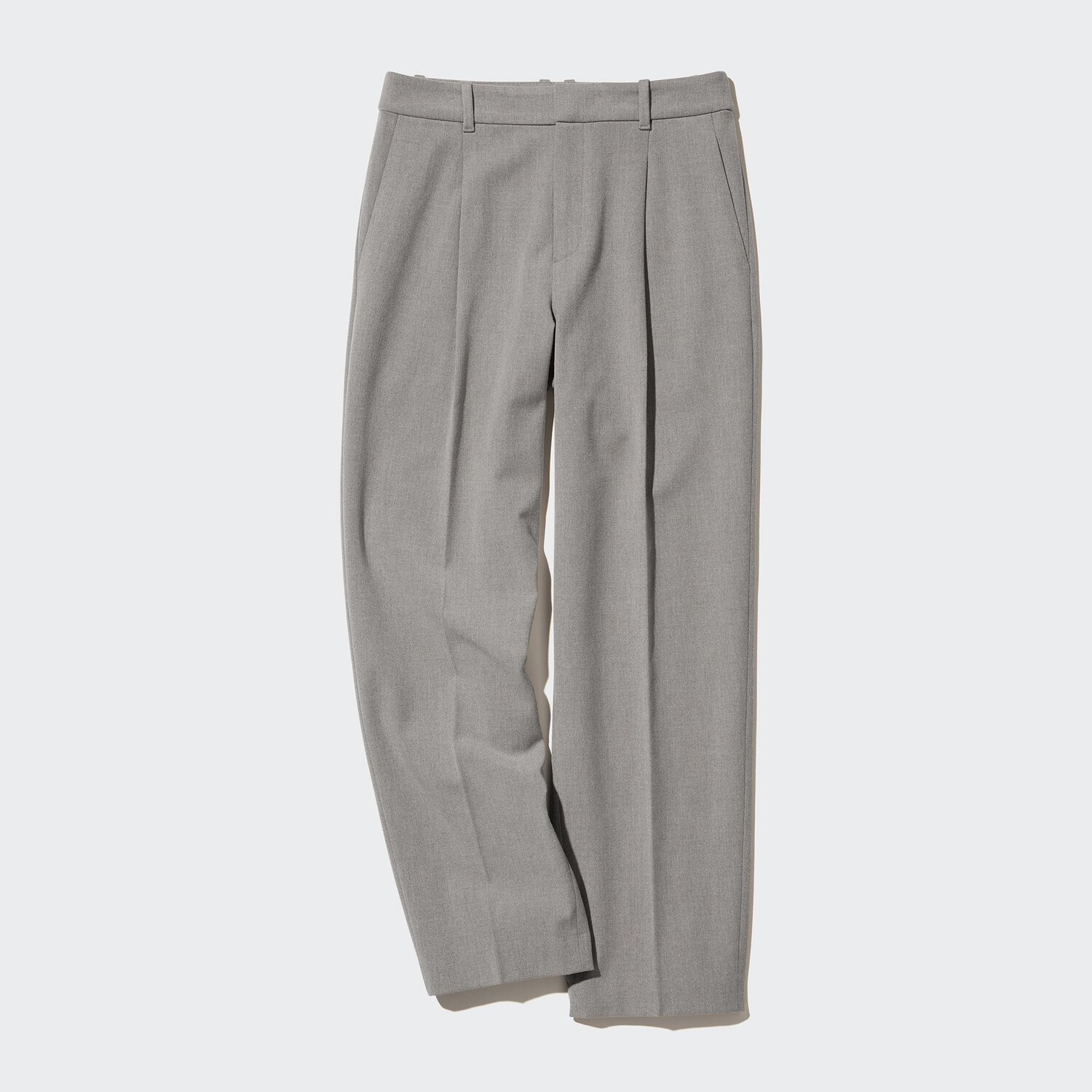 

Брюки UNIQLO Heattech с защипами, серый