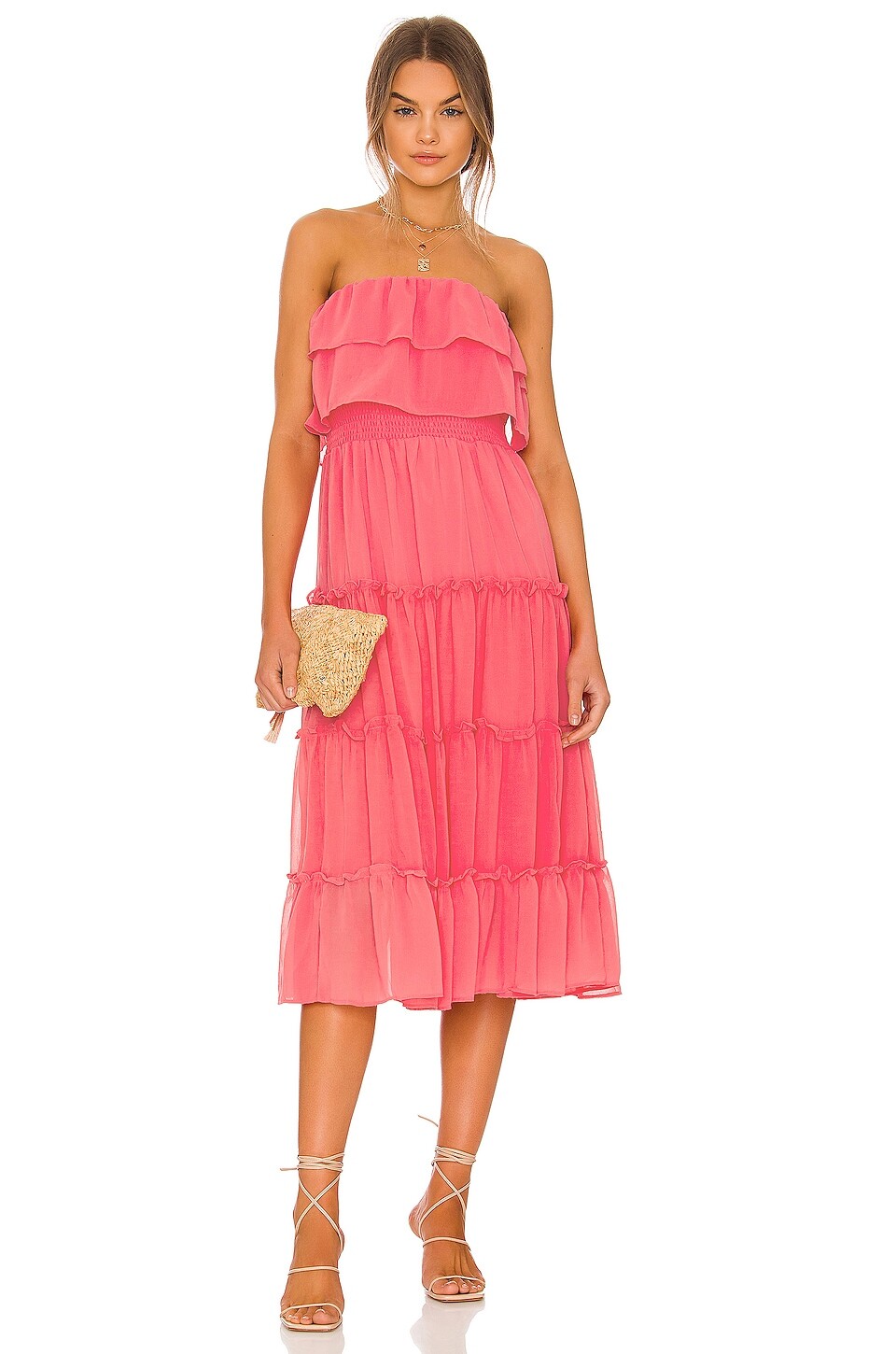 

Платье миди 1. STATE Strapless, цвет Juneberry