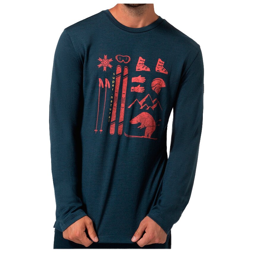 

Лонгслив Super Natural Skiing Bear L/S, цвет Blueberry/High Risk Red/Gold Flake, Серый, Лонгслив Super Natural Skiing Bear L/S, цвет Blueberry/High Risk Red/Gold Flake