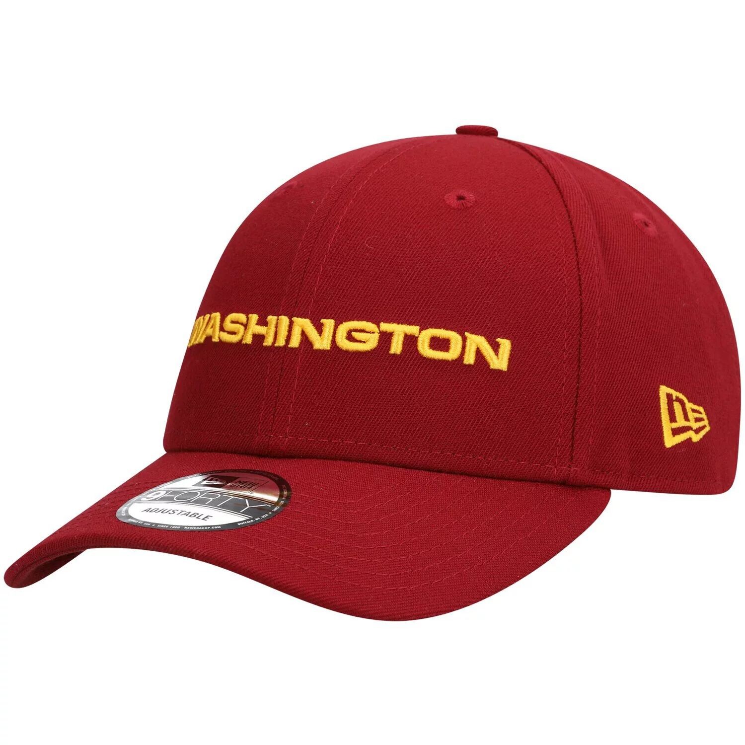 

Мужская регулируемая кепка New Era бордового цвета Washington Football Team The League 9FORTY