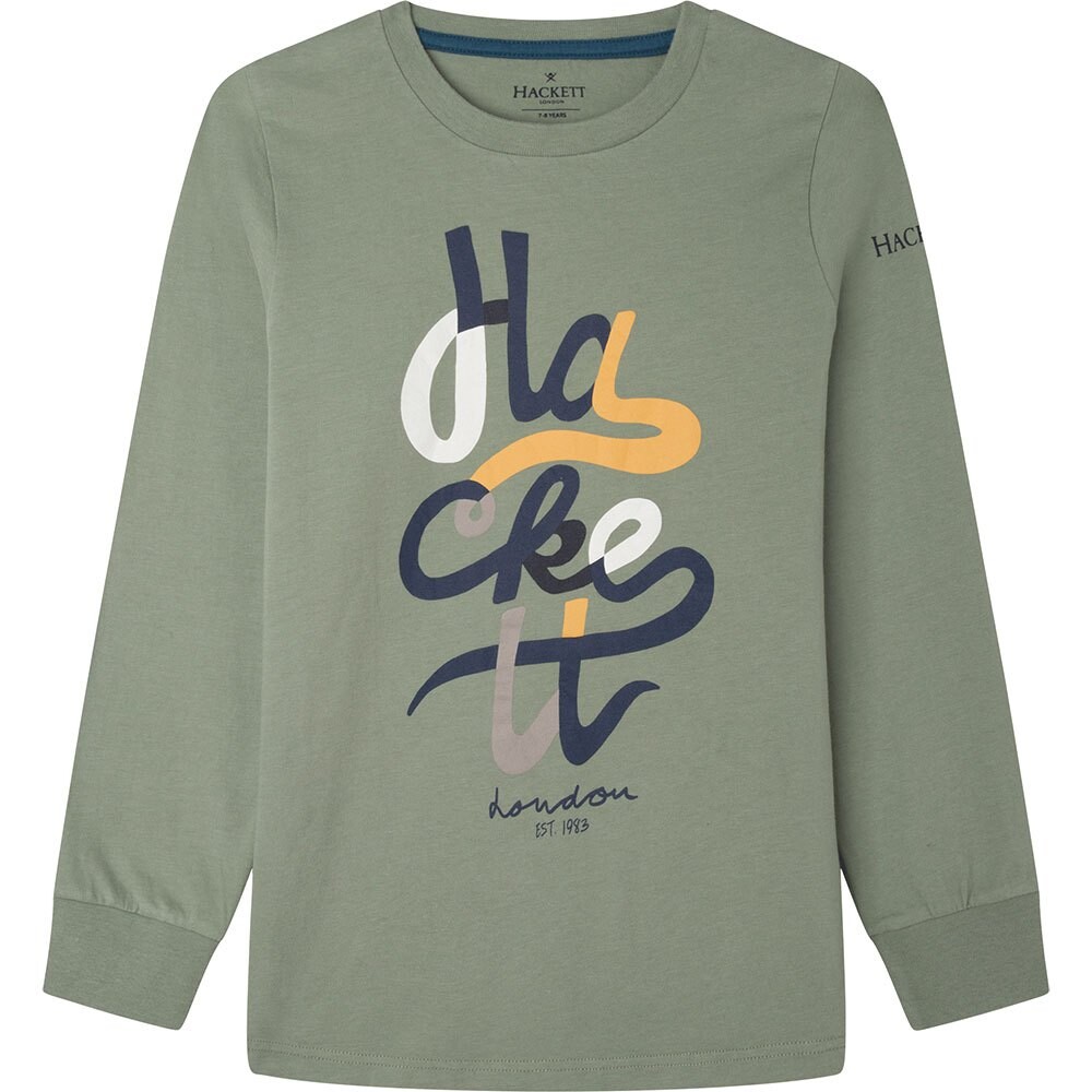 

Футболка с длинным рукавом Hackett Script, зеленый