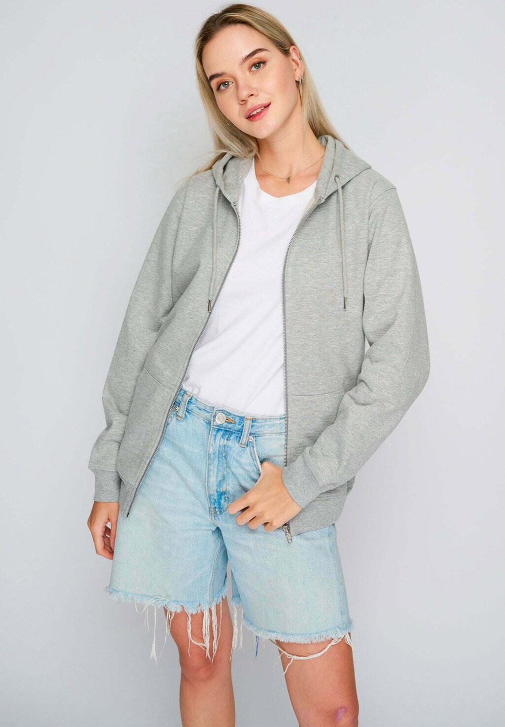 

Толстовка на молнии UNISEX CLASSIC Mira Paris, серый