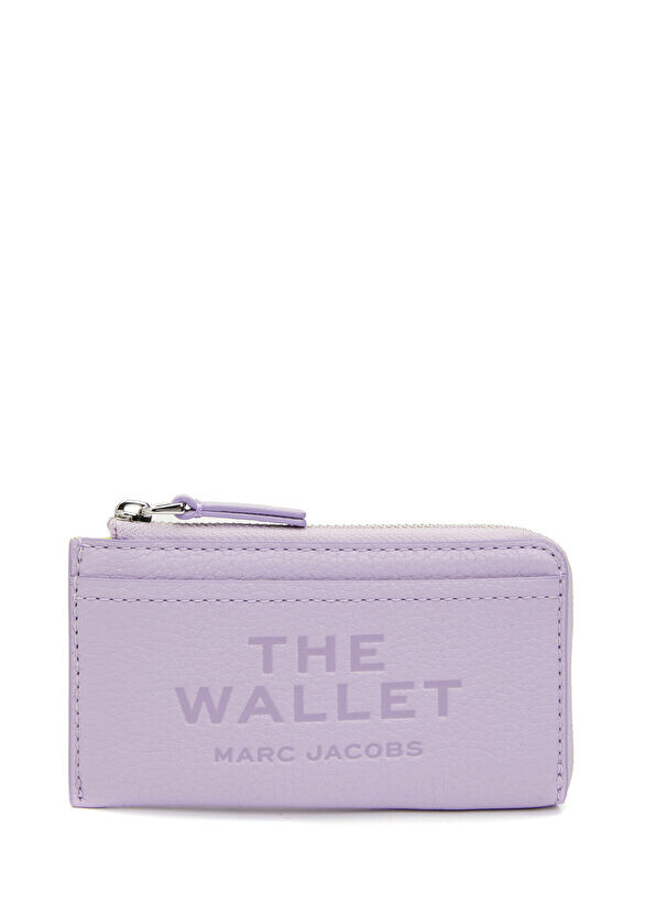 

Женский кожаный кошелек с логотипом Marc Jacobs, сиреневый