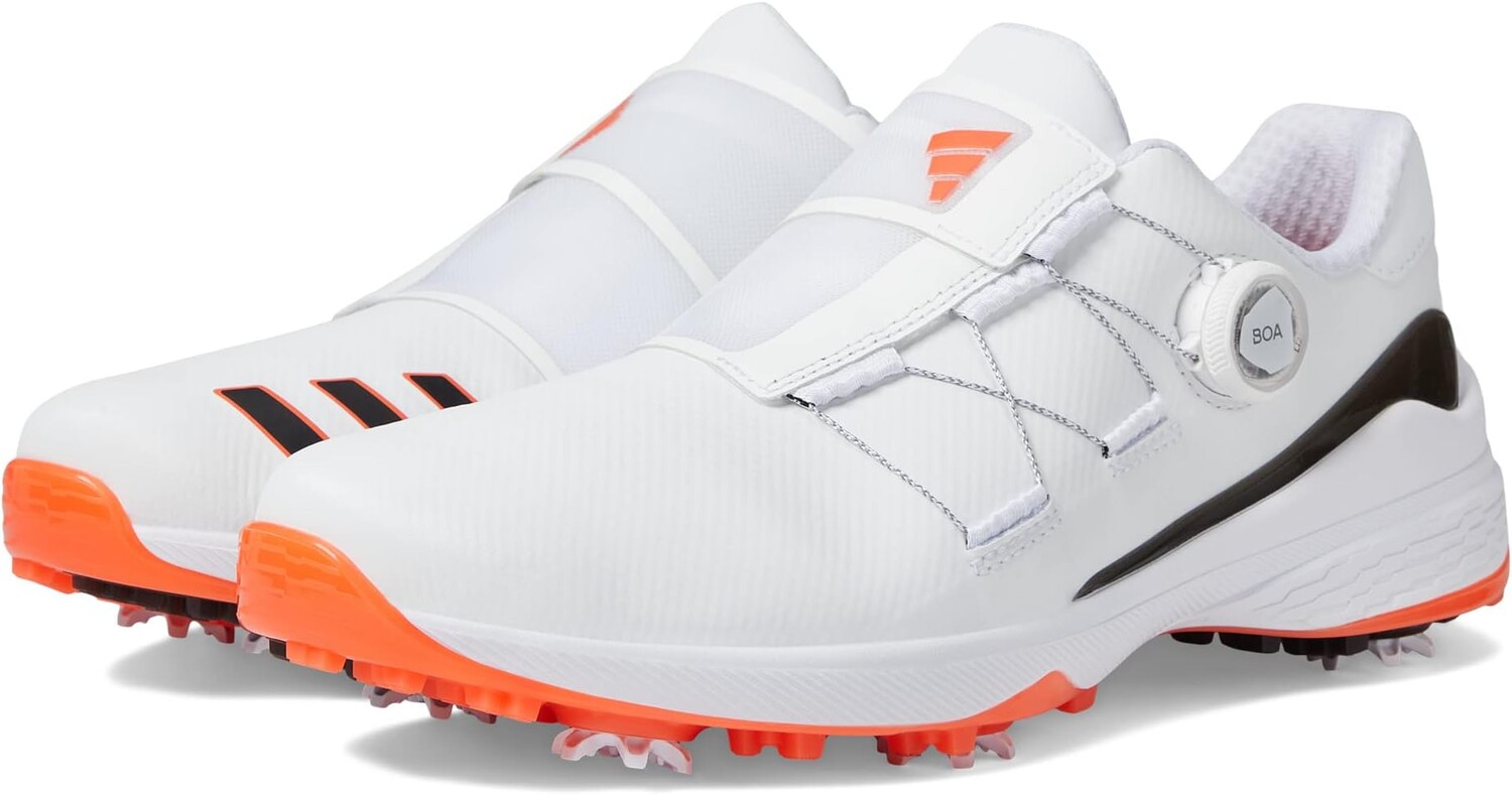 Кроссовки ZG23 Boa Lightstrike Golf Shoes adidas, цвет Footwear White/Core Black/Semi Solar Red