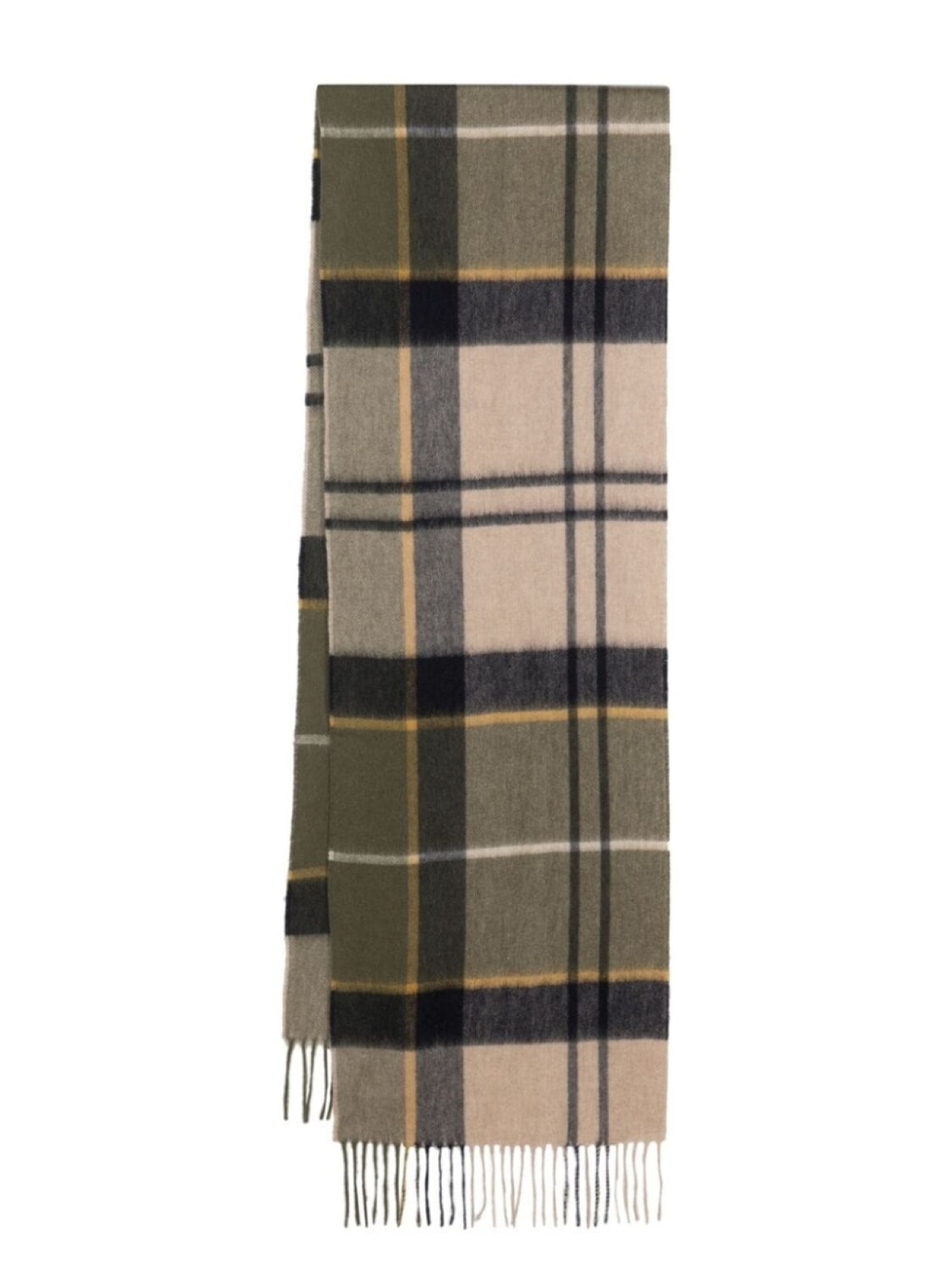 

Barbour клетчатый шарф из смесовой шерсти, зеленый