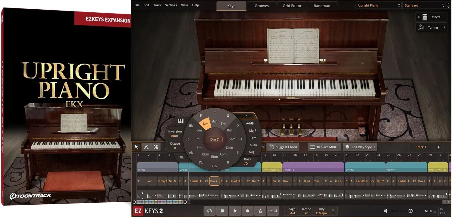 

Расширение Toontrack Upright Piano EKX для EZkeys 2