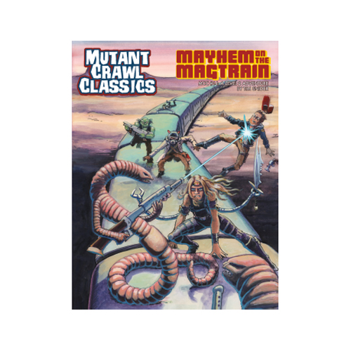 книга mutant crawl classics rpg 0 level scratch off character sheets Книга Mutant Crawl Classics #14: Mayhem On The Magtrain Goodman Games