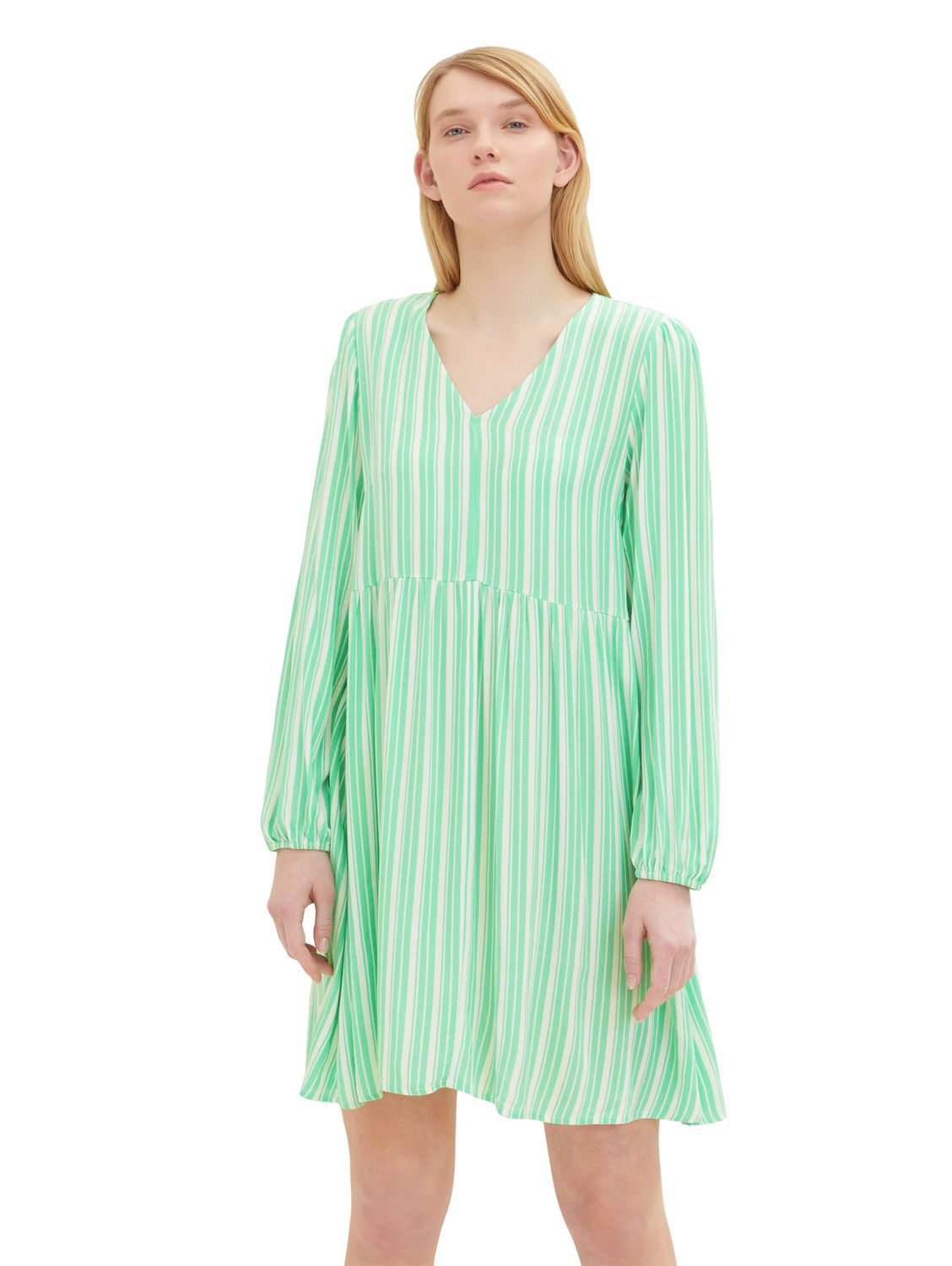 Платье TOM TAILOR Denim BABYDOLL, зеленый футболка tom tailor размер m зеленый белый