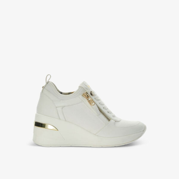 

Кроссовки eilin на танкетке из искусственной кожи с молниями Dune, белый