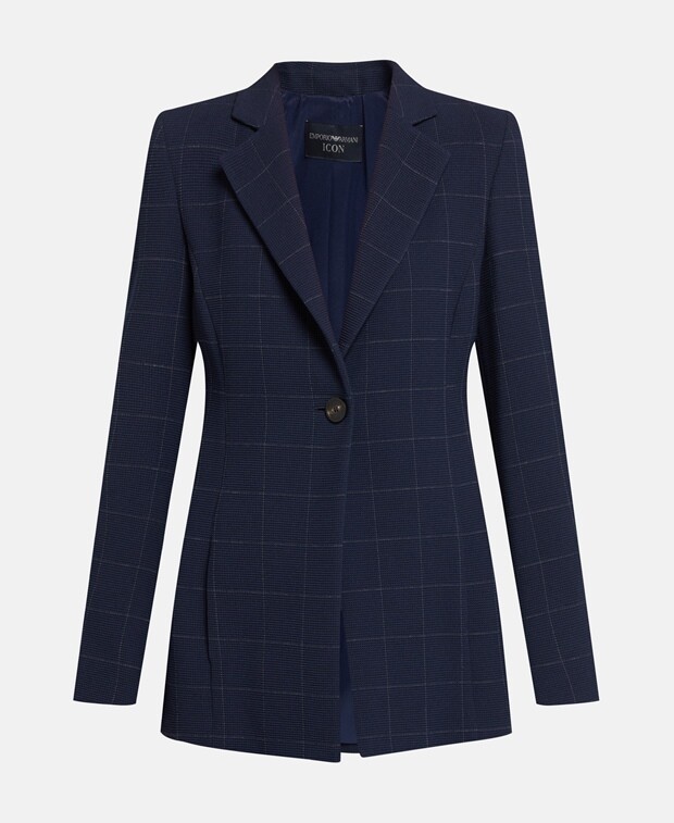 

Блейзер Emporio Armani, темно-синий