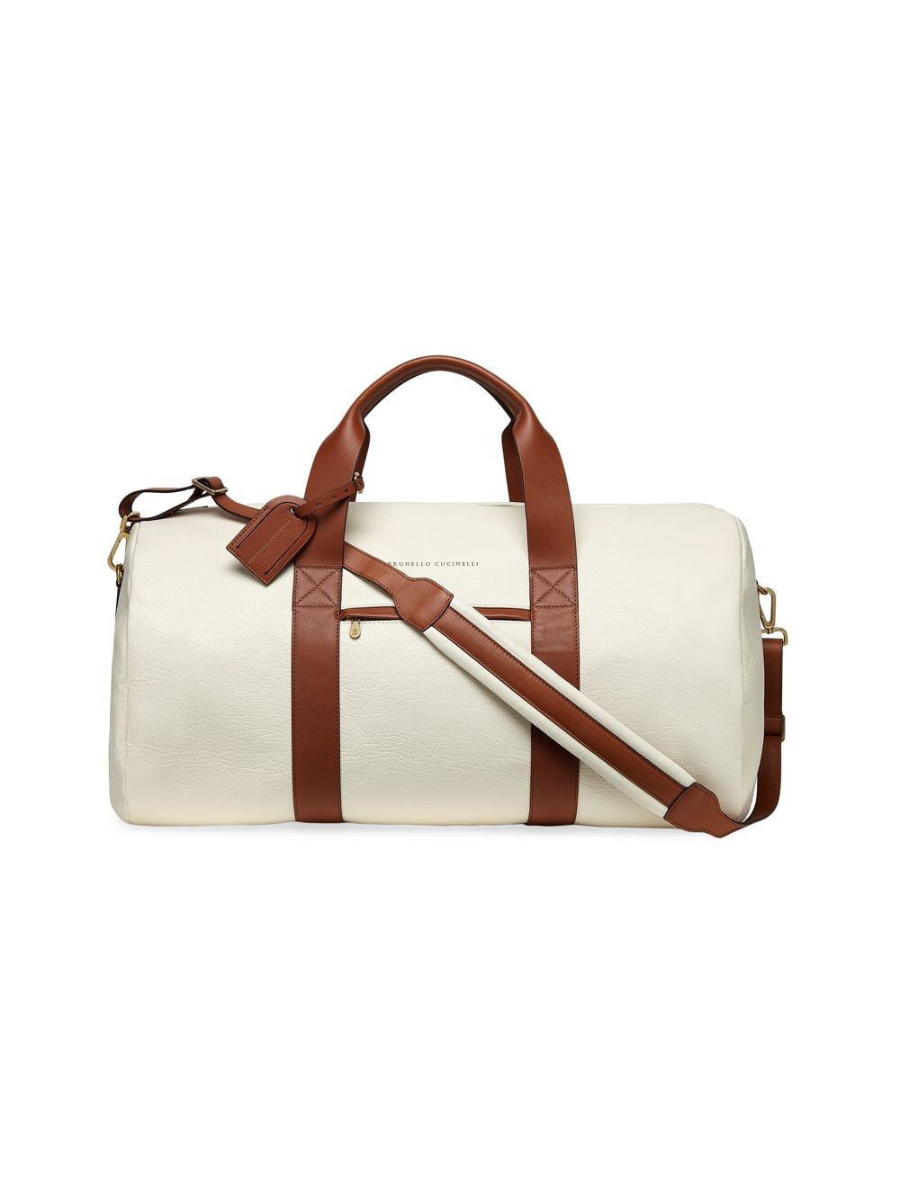 

Сумка Active из парусины и телячьей кожи Brunello Cucinelli, белый