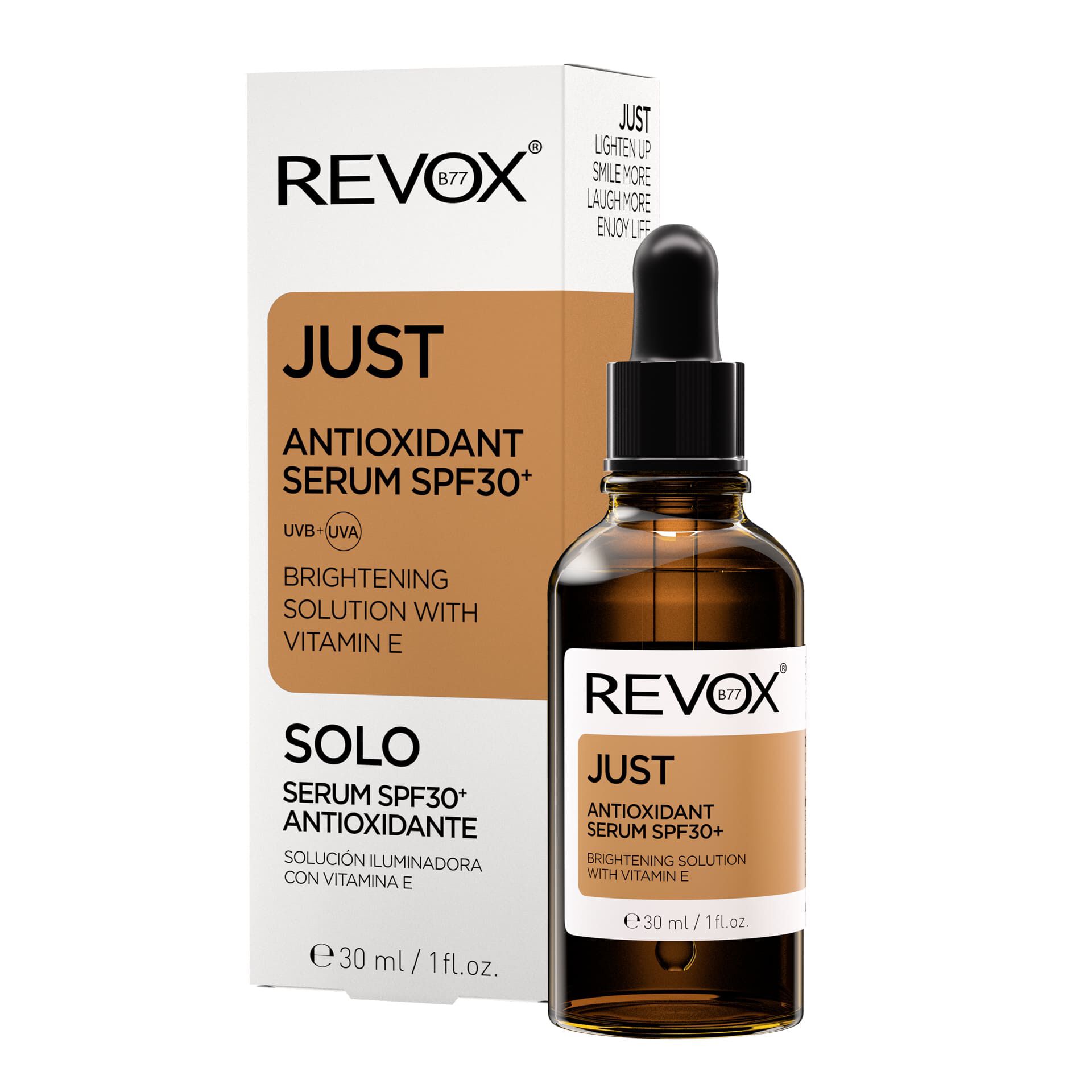 Антиоксидантная сыворотка с spf30+ для лица Revox Just Solo, 30 мл сыворотка для лица schwanen garten антиоксидантная сыворотка для лица antioxidant serum