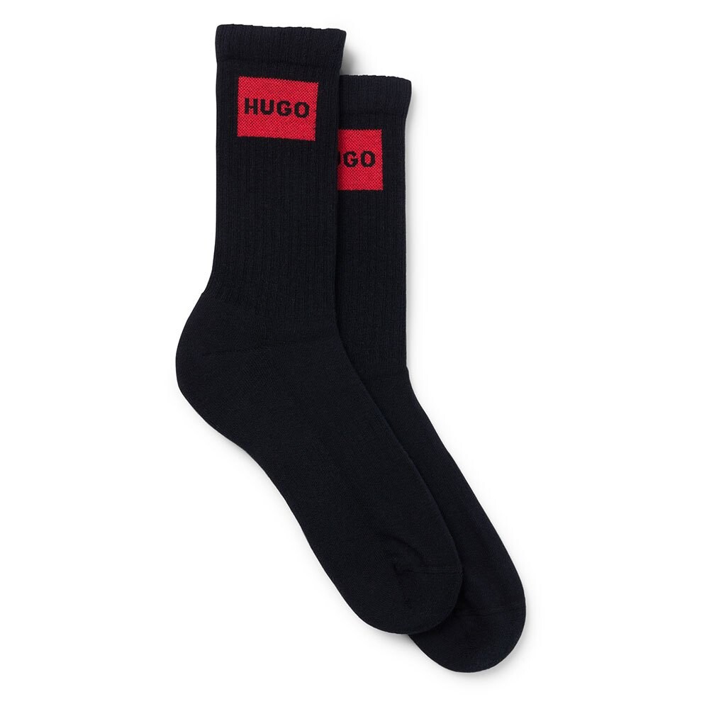 

Носки HUGO Qs Rib Label Cc 10257974 2 Units, черный