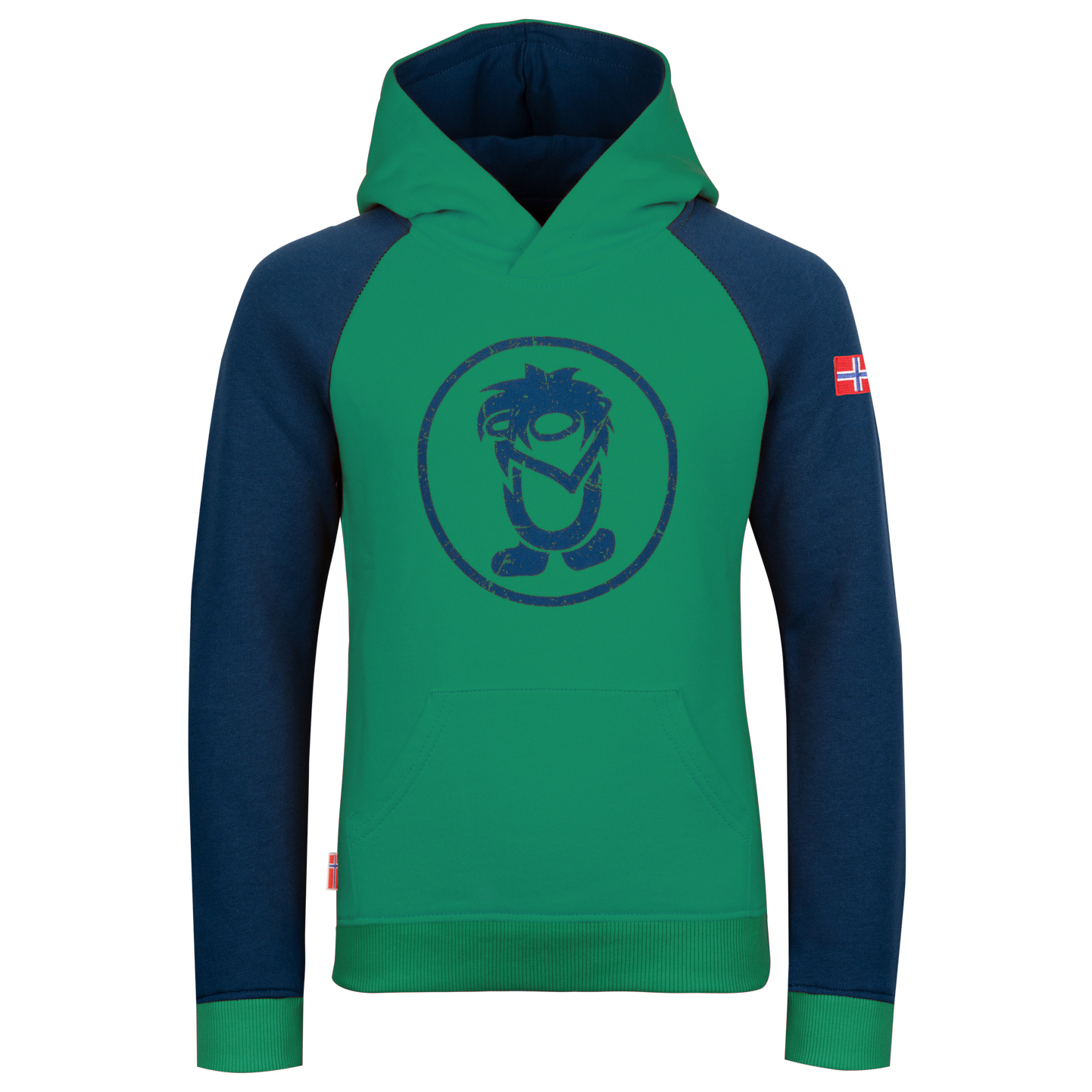 

Толстовка с капюшоном Trollkids Kid's Stavanger, цвет Pepper Green/Navy