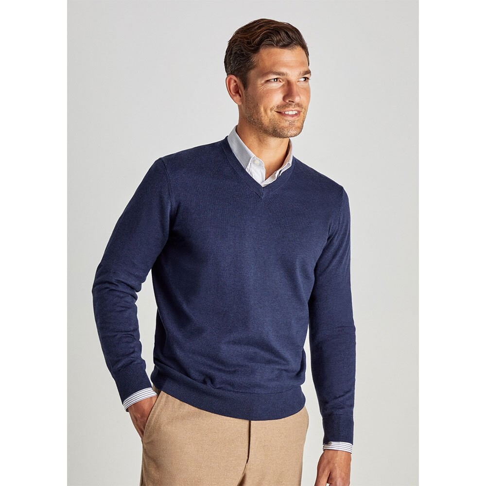 

Свитер Façonnable Cosilk V Neck, синий