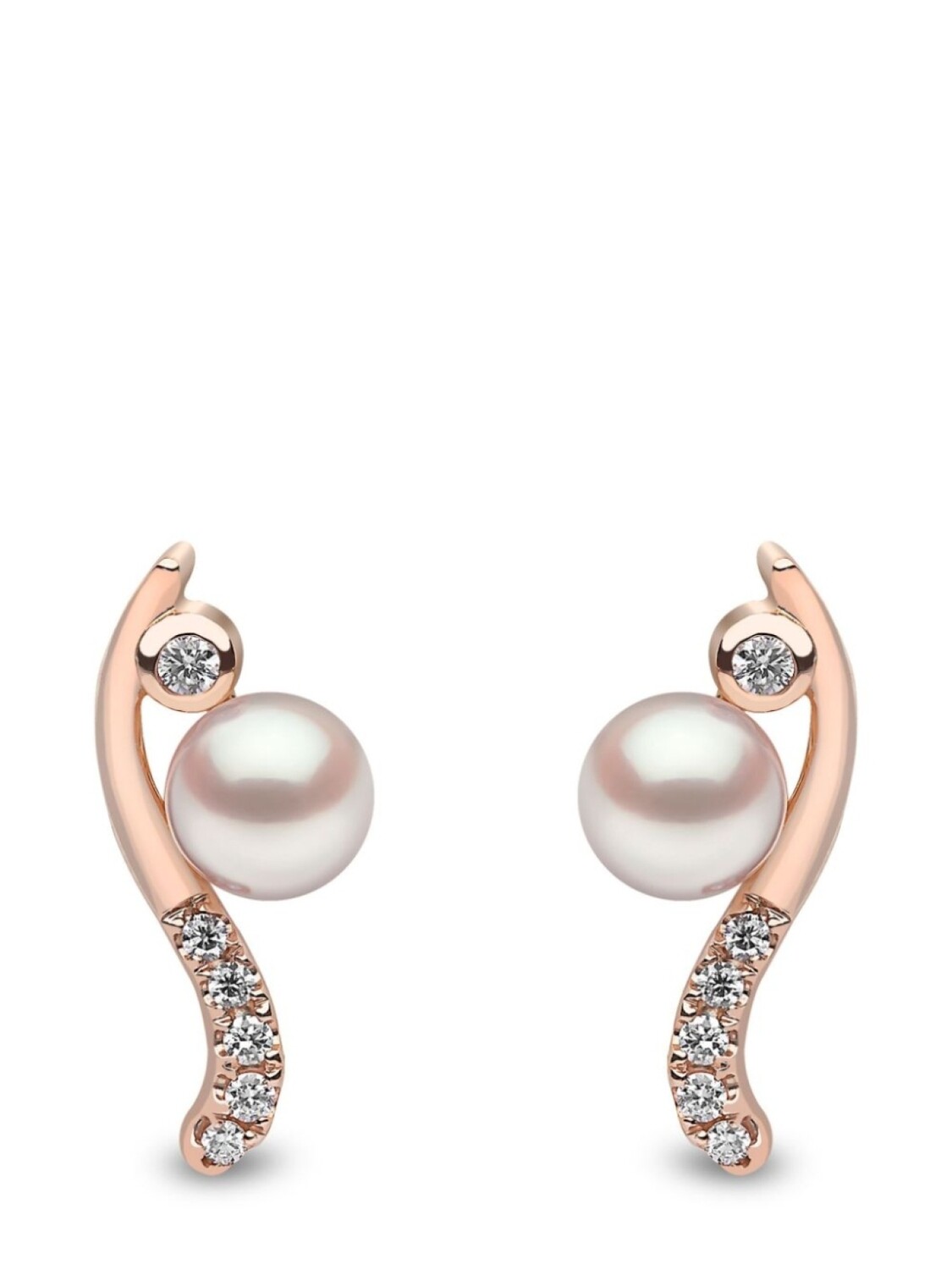 

Серьги Trend из розового золота с жемчугом и бриллиантами Yoko London