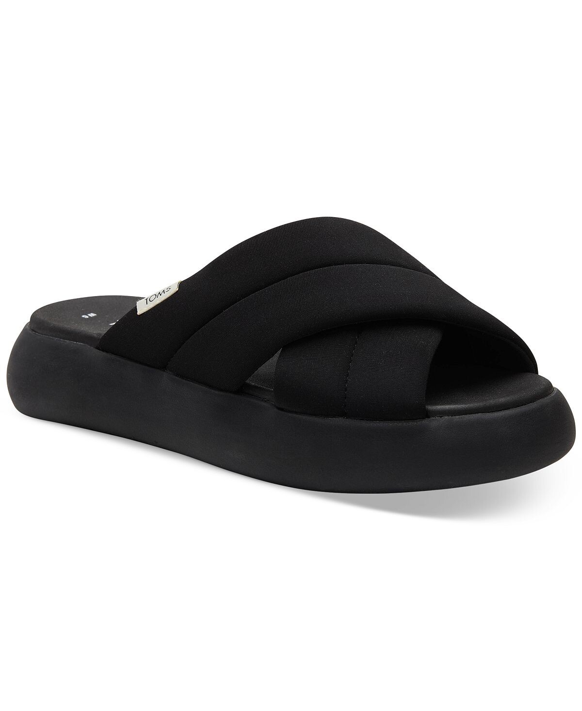 

Женские шлепанцы на платформе Alpargata Mallow с перекрещенными крестиками TOMS
