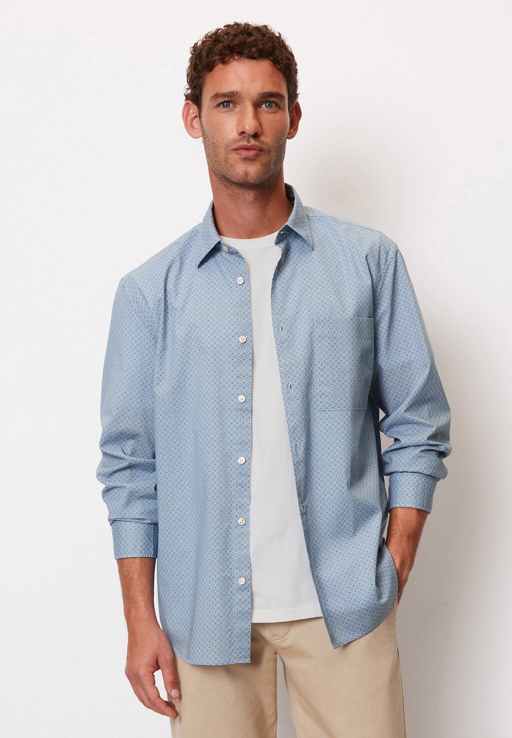 

Рубашка LANGARM Marc O'Polo, цвет multi homestead blue