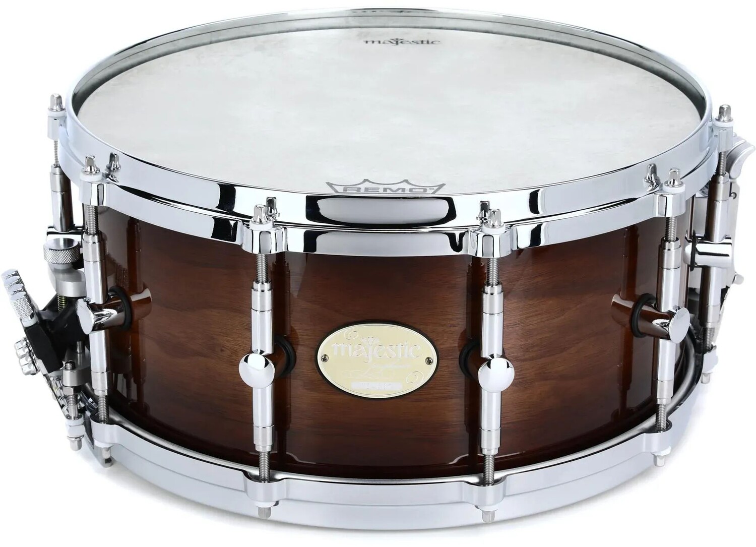 

Малый барабан Majestic Prophonic Walnut — 6,5 x 14 дюймов — Brown Sugar Burst