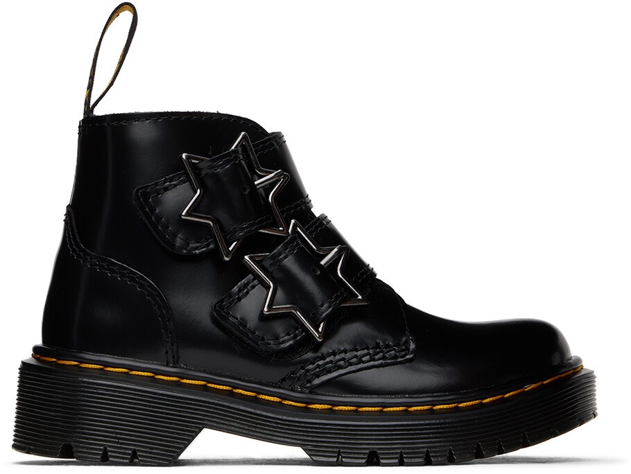 

Детские черные ботинки Devon Bex Big Kids, черные, гибкие, США Dr. Martens