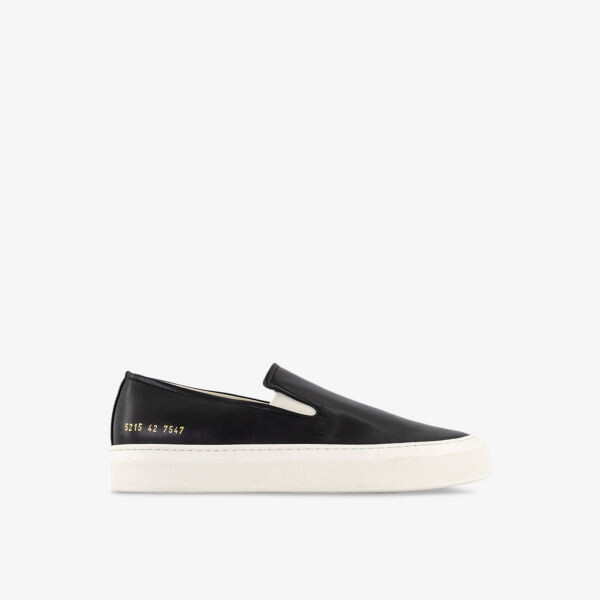 

Кожаные кроссовки-слипоны с цифровым принтом Common Projects, черный