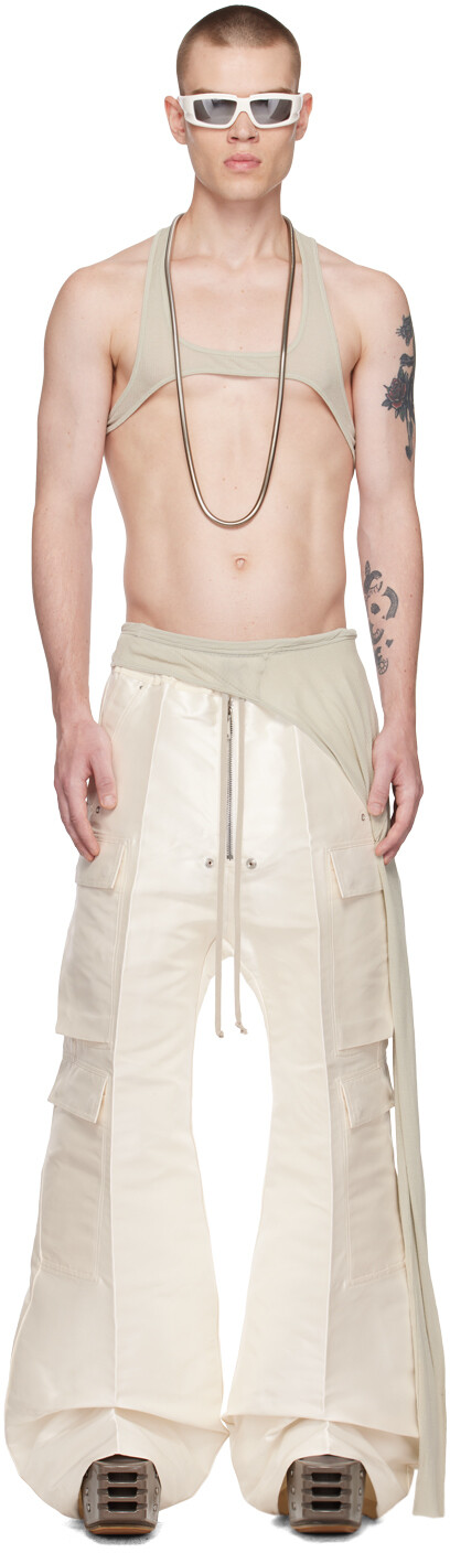 

Белая майка Rick Owens Banana Skeletank