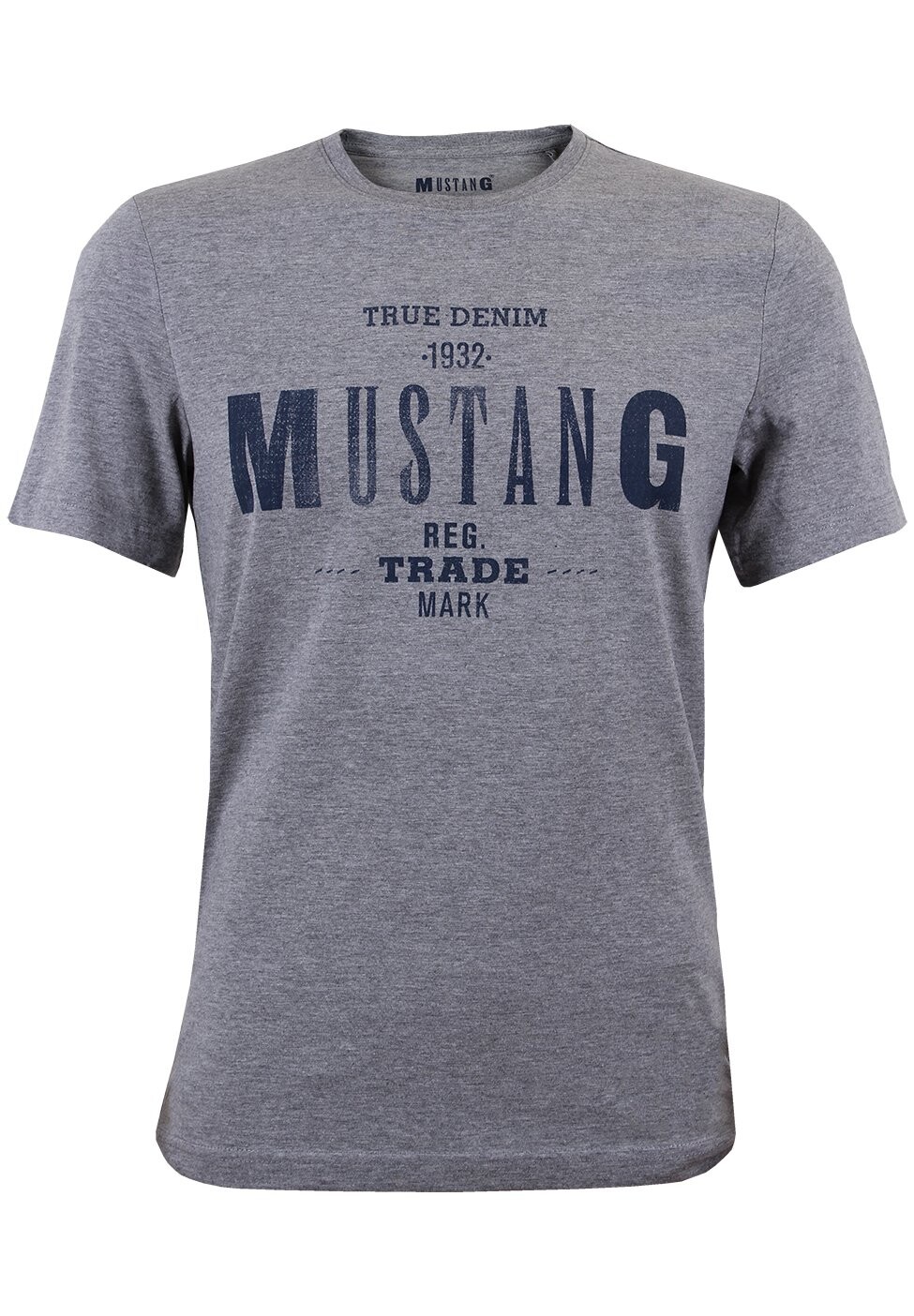 

Футболка с принтом PRINT TEE MUSTANG, цвет mid grey melange