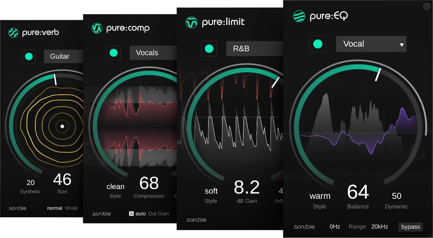 

Sonible pure:bundle Комплект плагинов