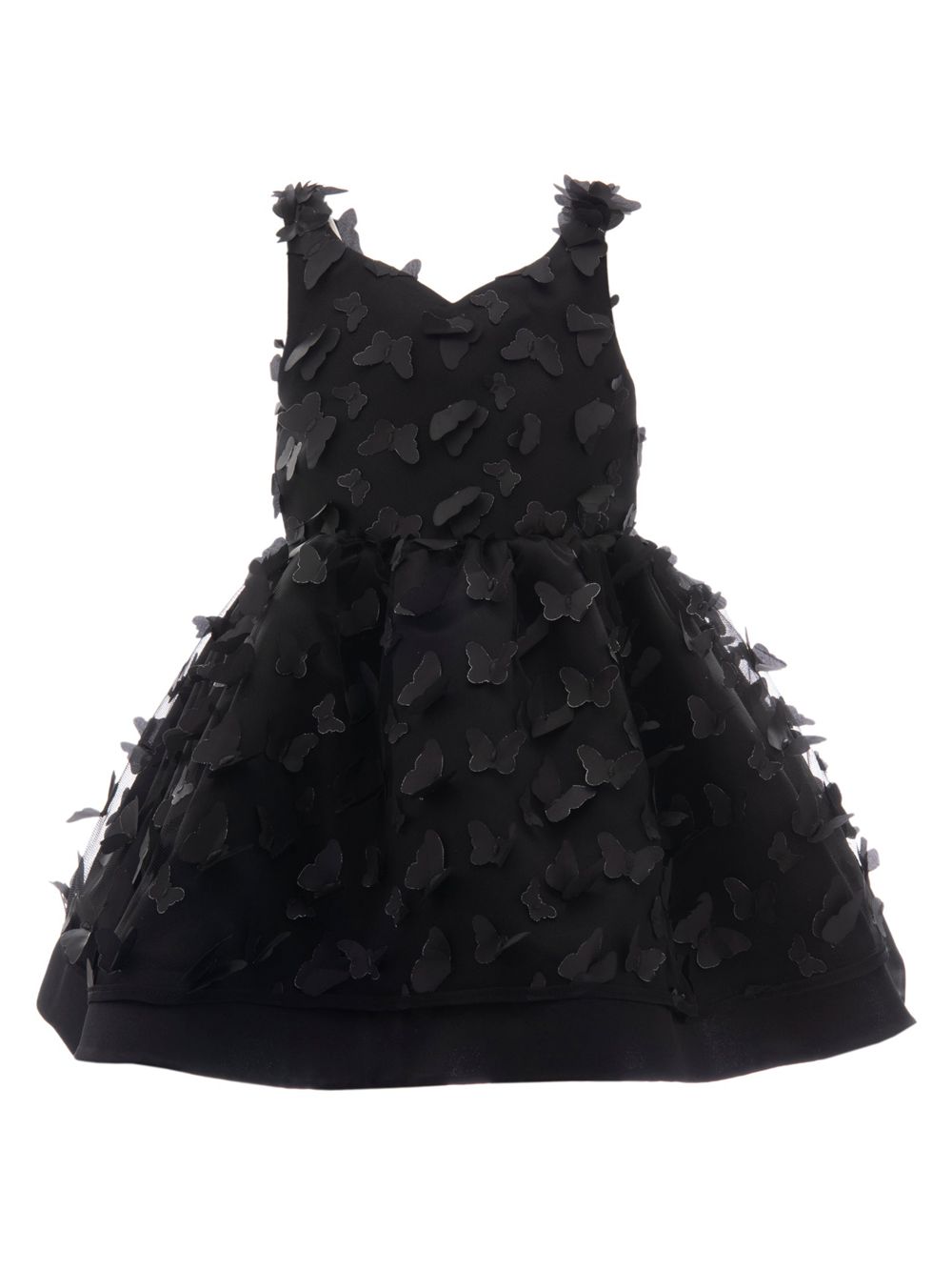 цена Черное платье Mariposa для маленьких девочек, маленьких девочек и девочек Tulleen, черный