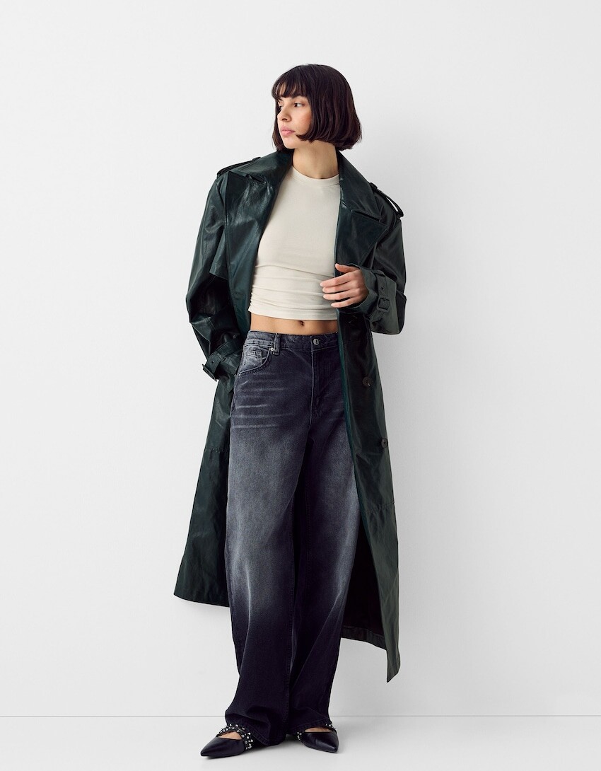 

Куртка Bershka, зеленый