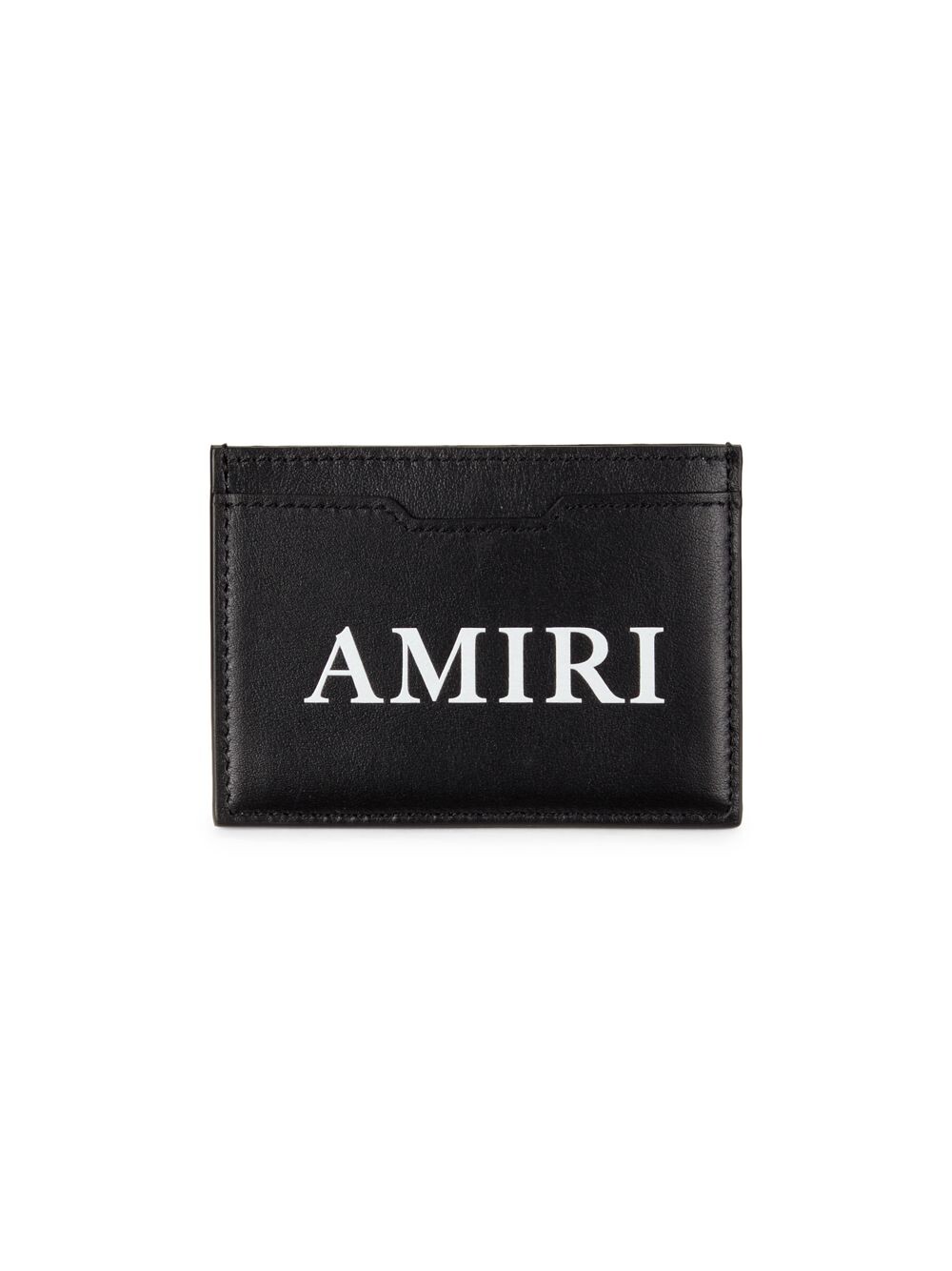 

Кожаный бумажник в два сложения с логотипом Amiri, черный