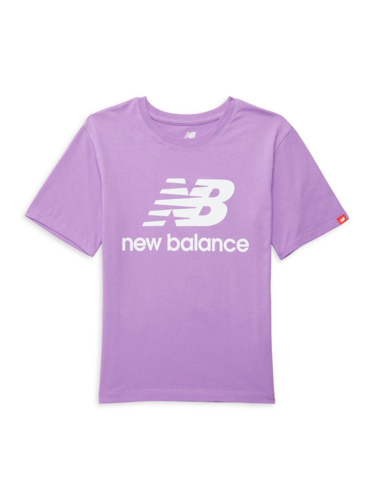 

Футболка с логотипом Girl's Core New Balance, фиолетовый