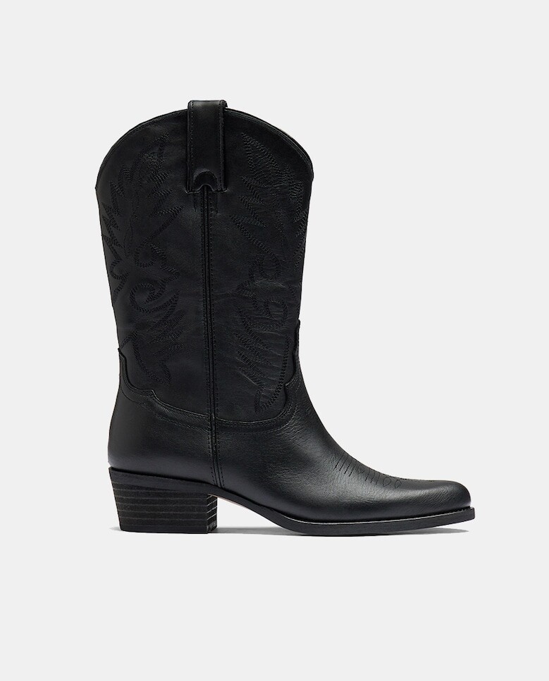 

Silvana Low женские кожаные ботинки в ковбойском стиле IT Shoes, черный