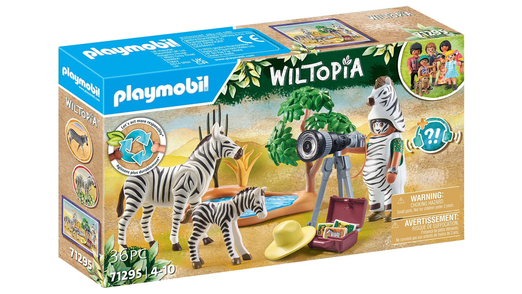 Wiltopia в дороге с фотографом-анималистом Playmobil