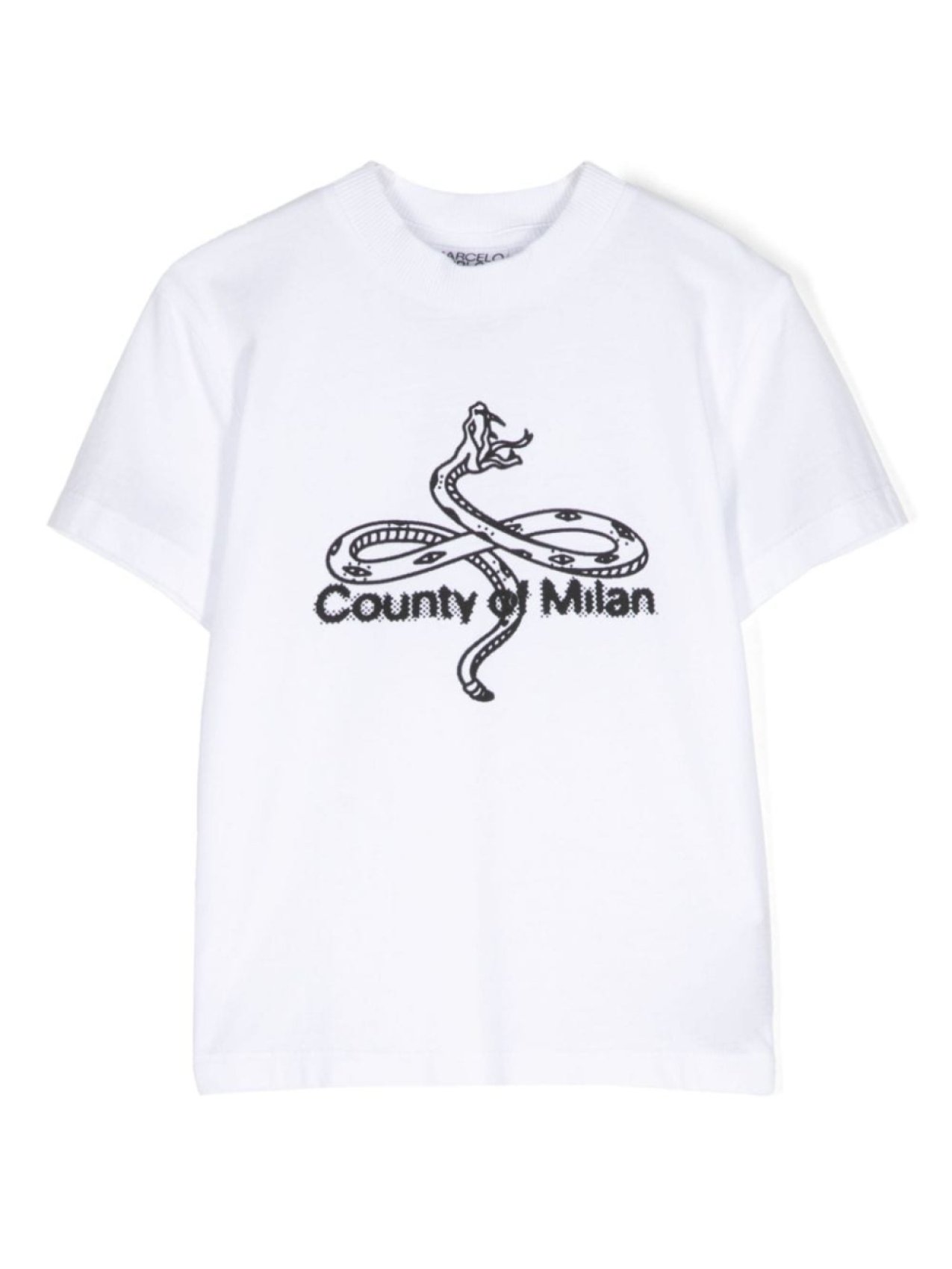 

Marcelo Burlon County Of Milan Kids футболка из хлопка с графическим принтом, белый