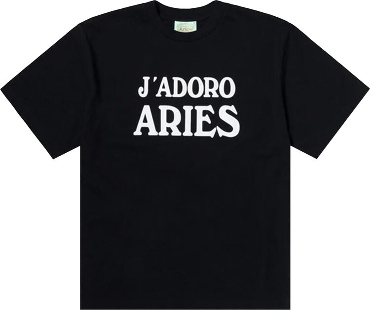 

Футболка Aries Logo Printed Jersey 'Black', черный