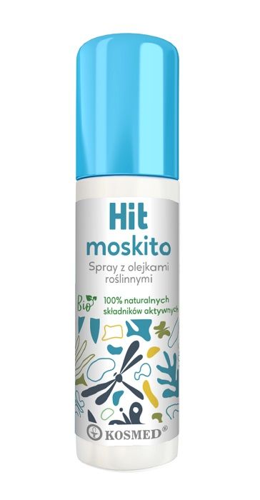 Жидкость от комаров, клещей и мошек Hit Moskito Spary Na Owady z Naturalnymi Olejkami Roślinnymi, 100 мл