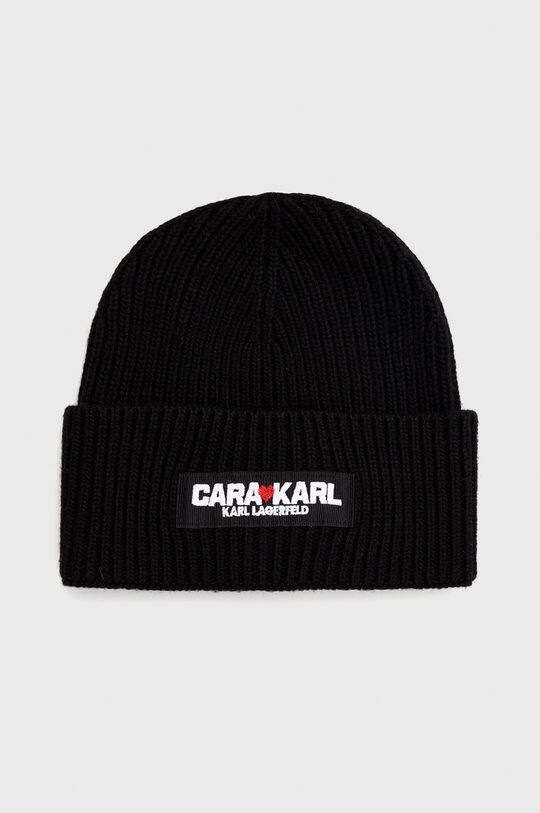 

Шапка Карла Лагерфельда из смесовой шерсти Karl Lagerfeld, черный