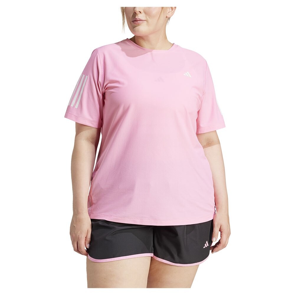 

Футболка с коротким рукавом adidas Own The Run Base Plus, розовый