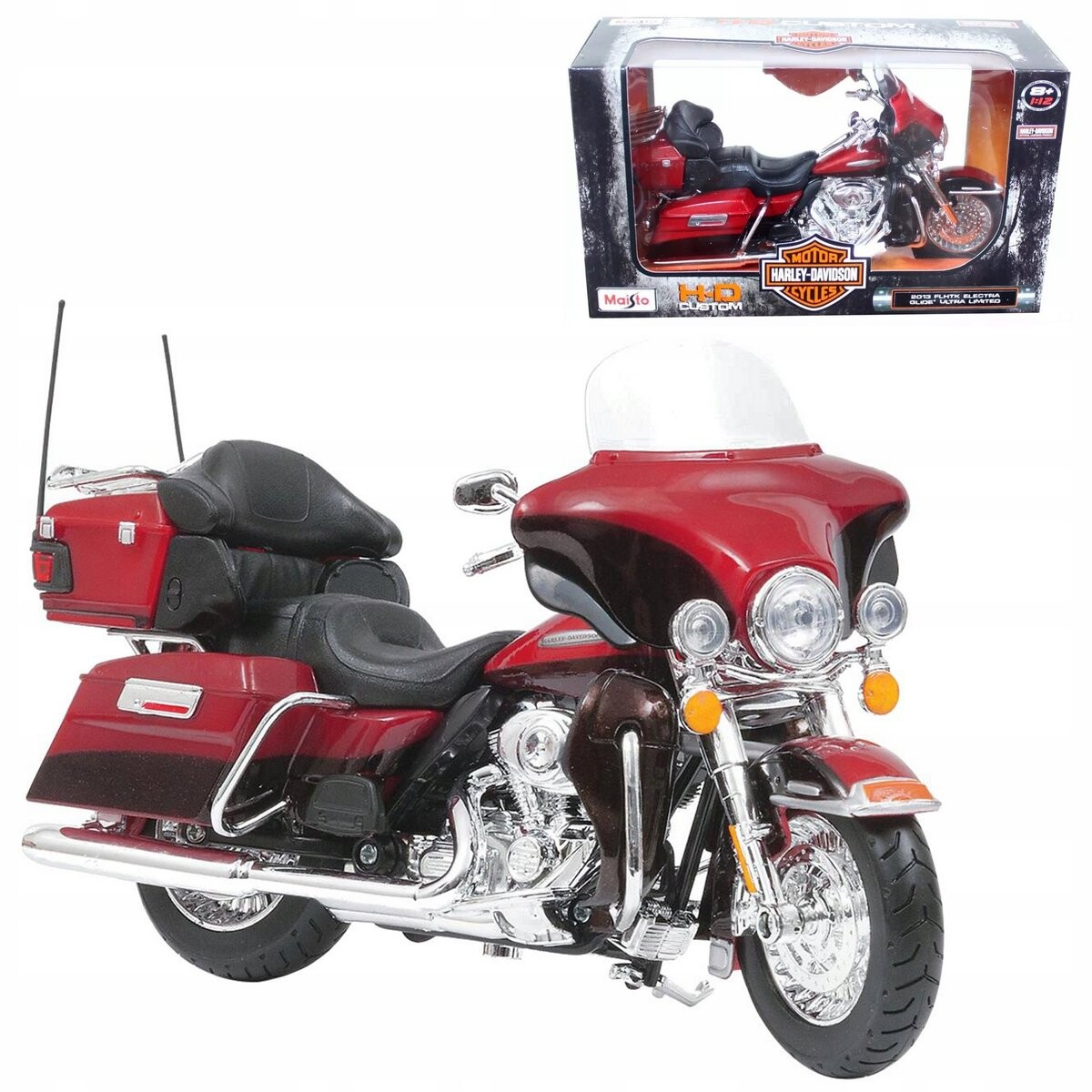 

Harley Davidson 2013 FLHTK Electra Glide Ultra Limited масштаб 1:12 Maisto HLO