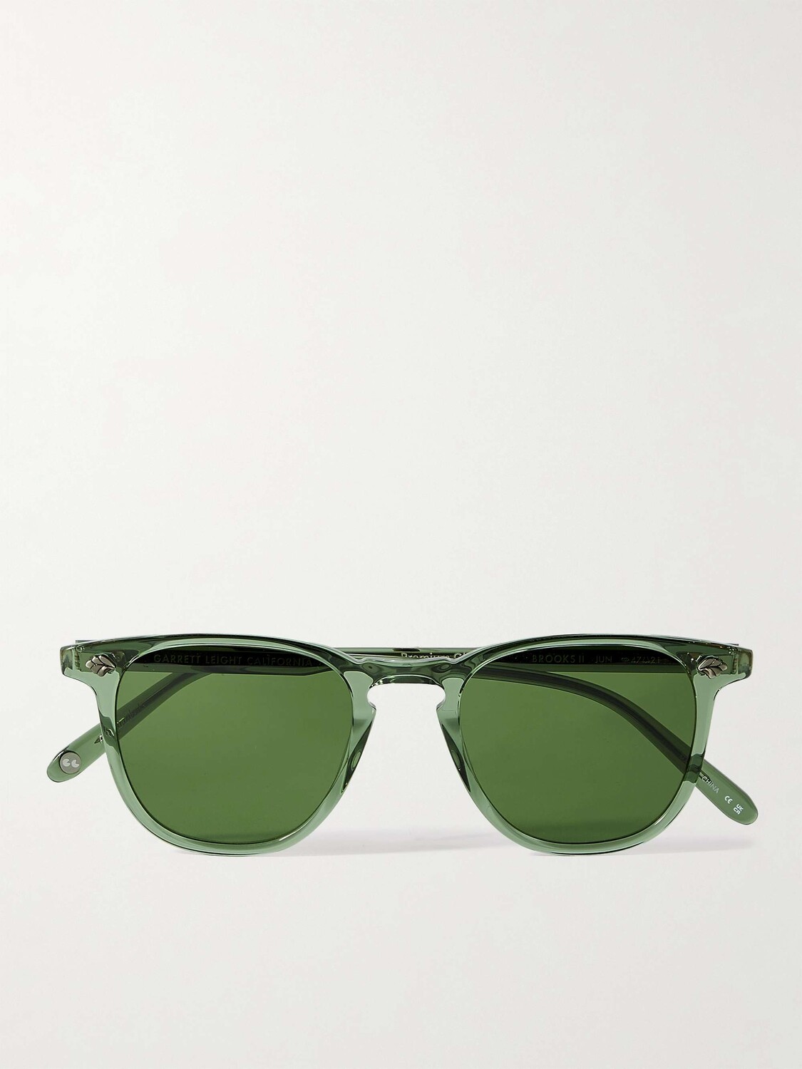 

Солнцезащитные очки Brooks II в квадратной оправе из ацетата Garrett Leight California Optical, зеленый