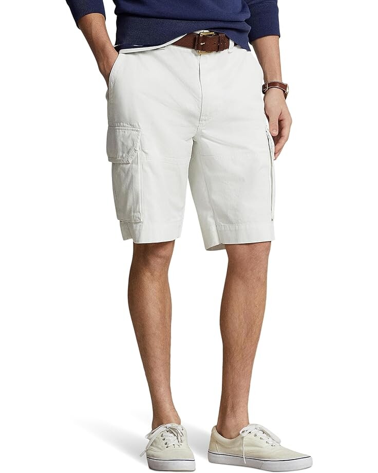 

Шорты Polo Ralph Lauren 10.5-Inch Relaxed Fit Twill Cargo Shorts, белый